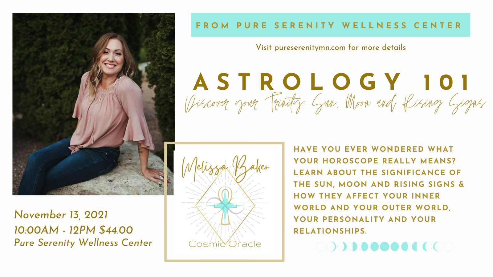 Astrology 101 with Melissa Baker at Pure Serenity Wellness Center