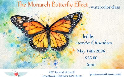 Monarch Butterfly Effect – watercolor painting